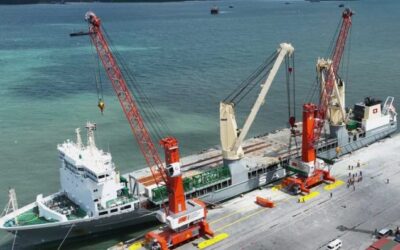 Visayas Container Terminal receives mobile harbor cranes